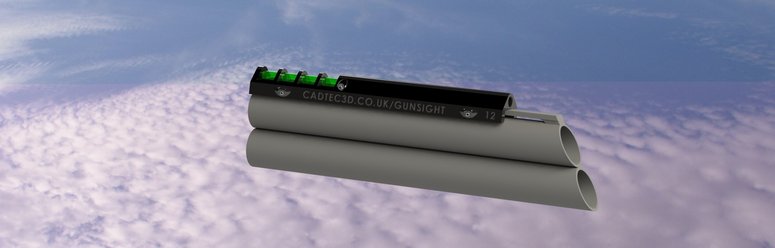GUNSIGHT - SGS-100 Mk2 FIBER OPTIC GUNSIGHT IS A COST EFFECTIVE 3D PRINTED VERSION IN SUPER LIGHTWEIGHT PLA
