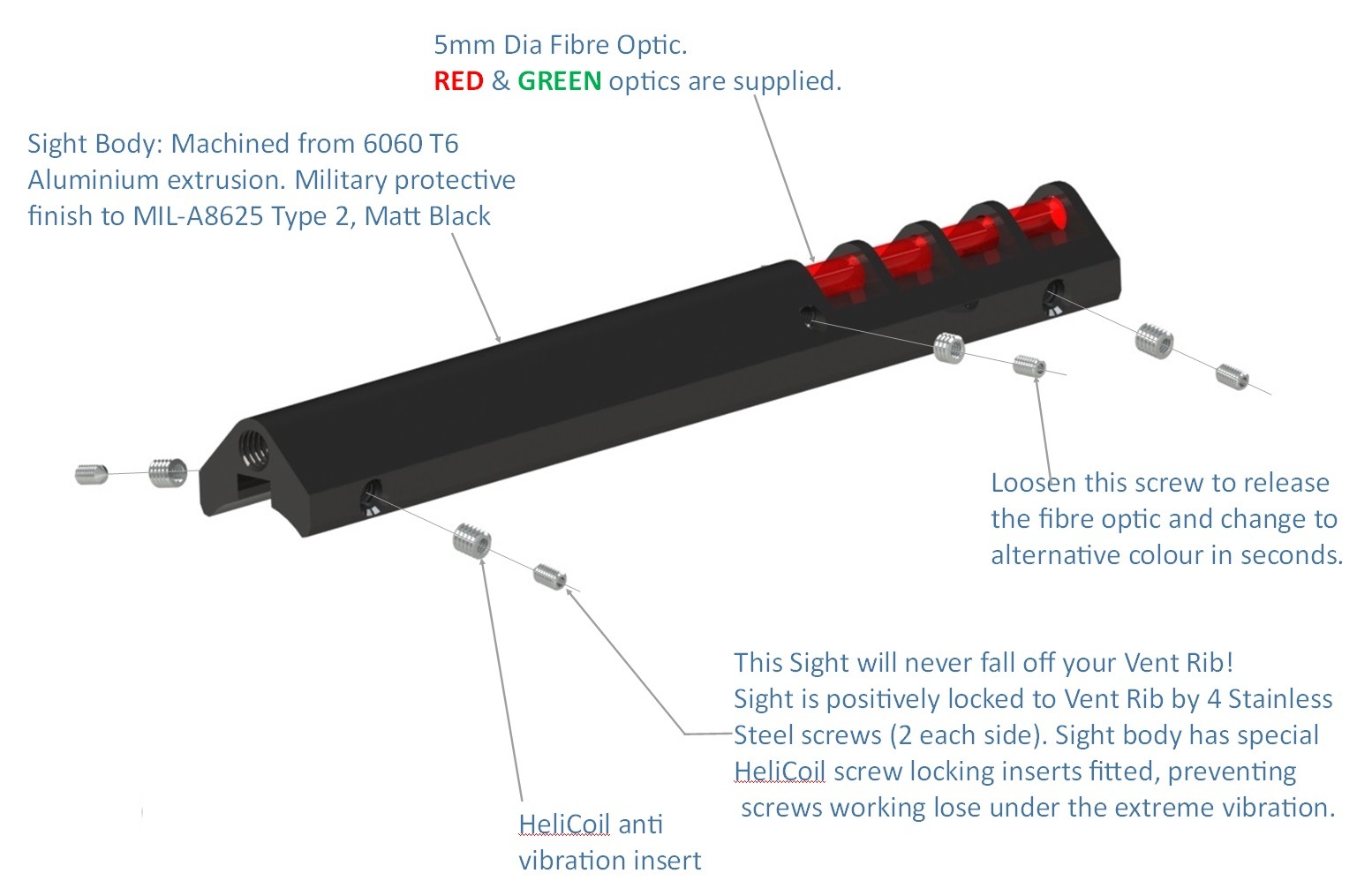 Fibre Optic Shotgun Sight attributes
